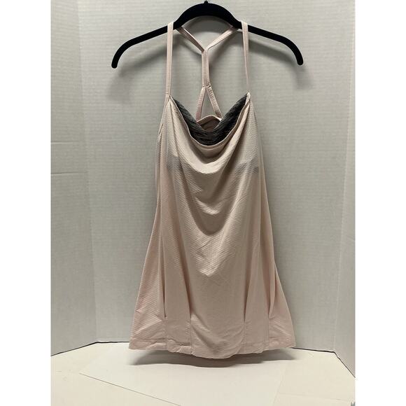 Lululemon Tank Top Women's Size 4/XS Pink Racerback Built In Bra No Limits Yoga - Picture 1 of 6